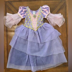Disney Princess Rapunzel Dress Girls Size 7/8 – Castle Collection Costume